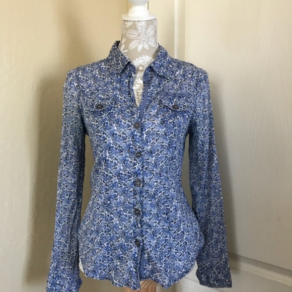 Jessica Simpson Tops - Jessica Simpson Floral Botton Up Long Sleeve Top